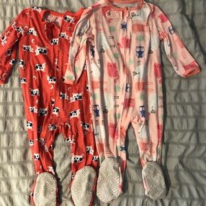 Baby girl 18 month old sleepers/pajamas